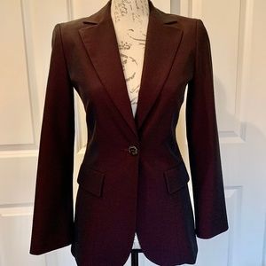 bebe = Deep Purple/Black Fitted Blazer